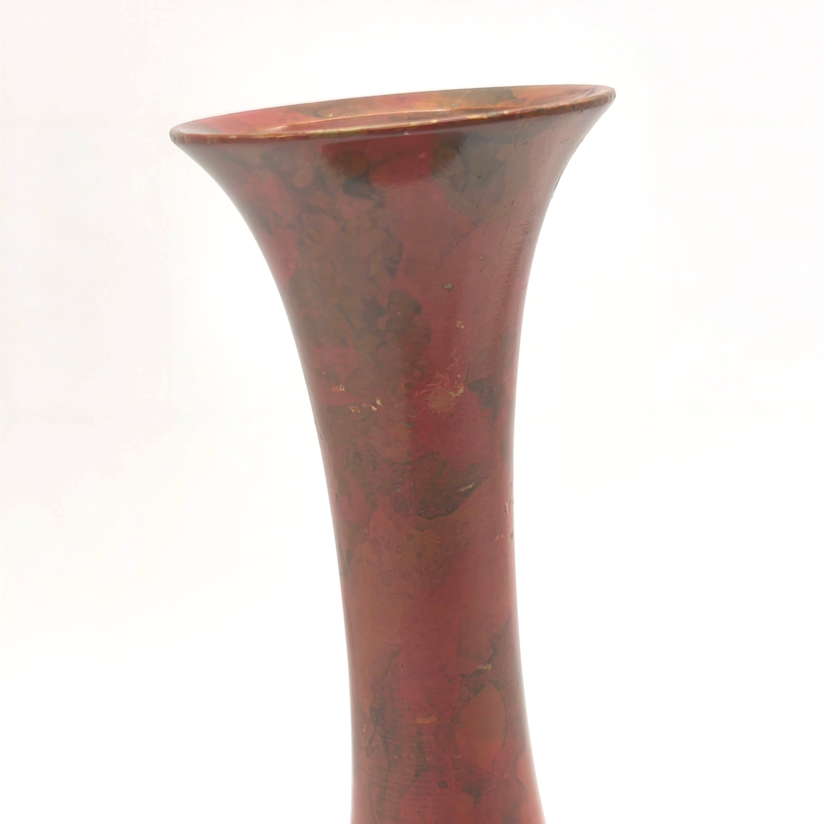 高岡銅器・青銅花瓶・花器・一輪挿し・フラワーベース・No.251123-12