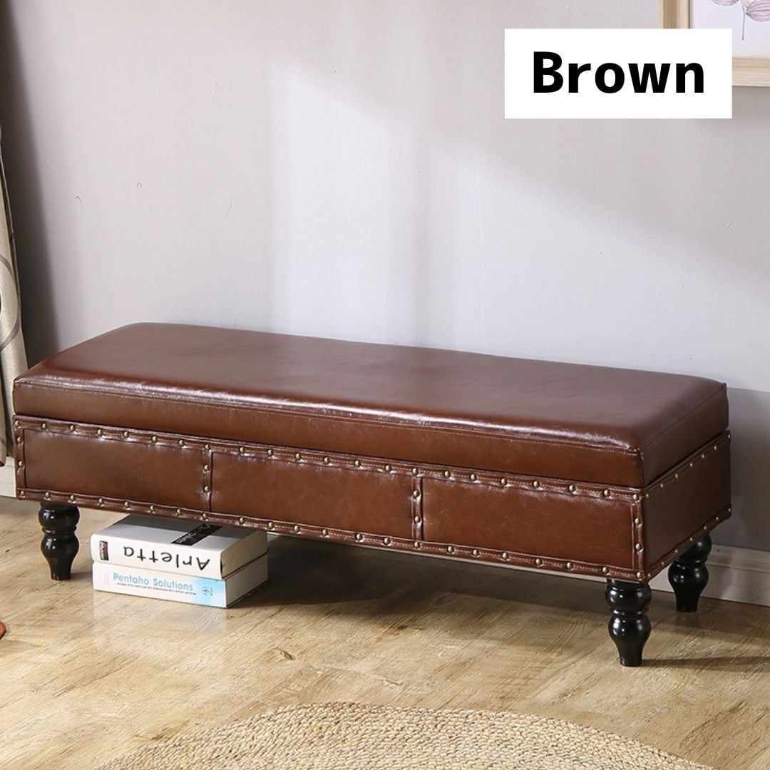 収納ベンチソファー 安いレザースツール キューブレザー長椅子