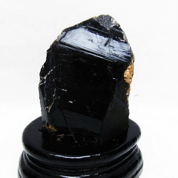 モリオン 原石 黒水晶 原石 山東省産 台座付属 一点物 181-4495