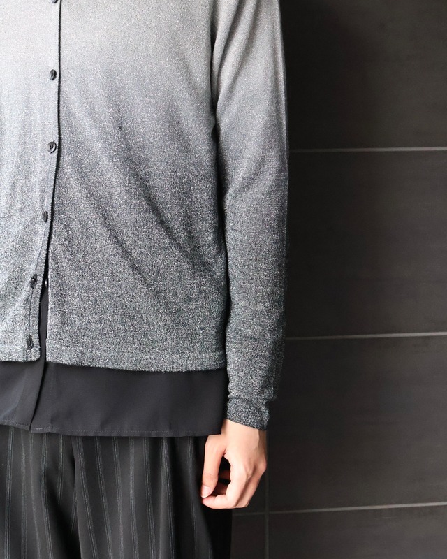 gradation crew neck cardigan