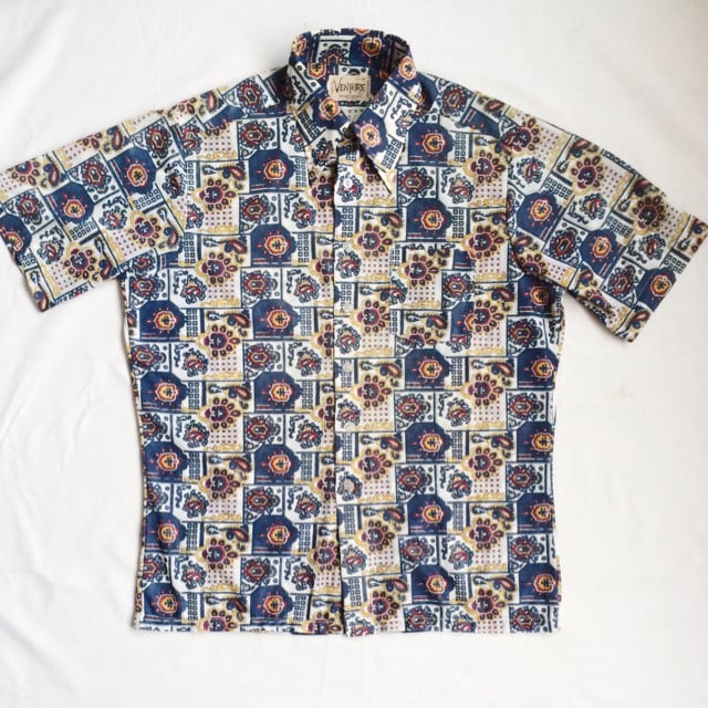 GRAN.philosophy LUXE Vintage "VENTURE KNIT" Batik Patturn Dress Shirts