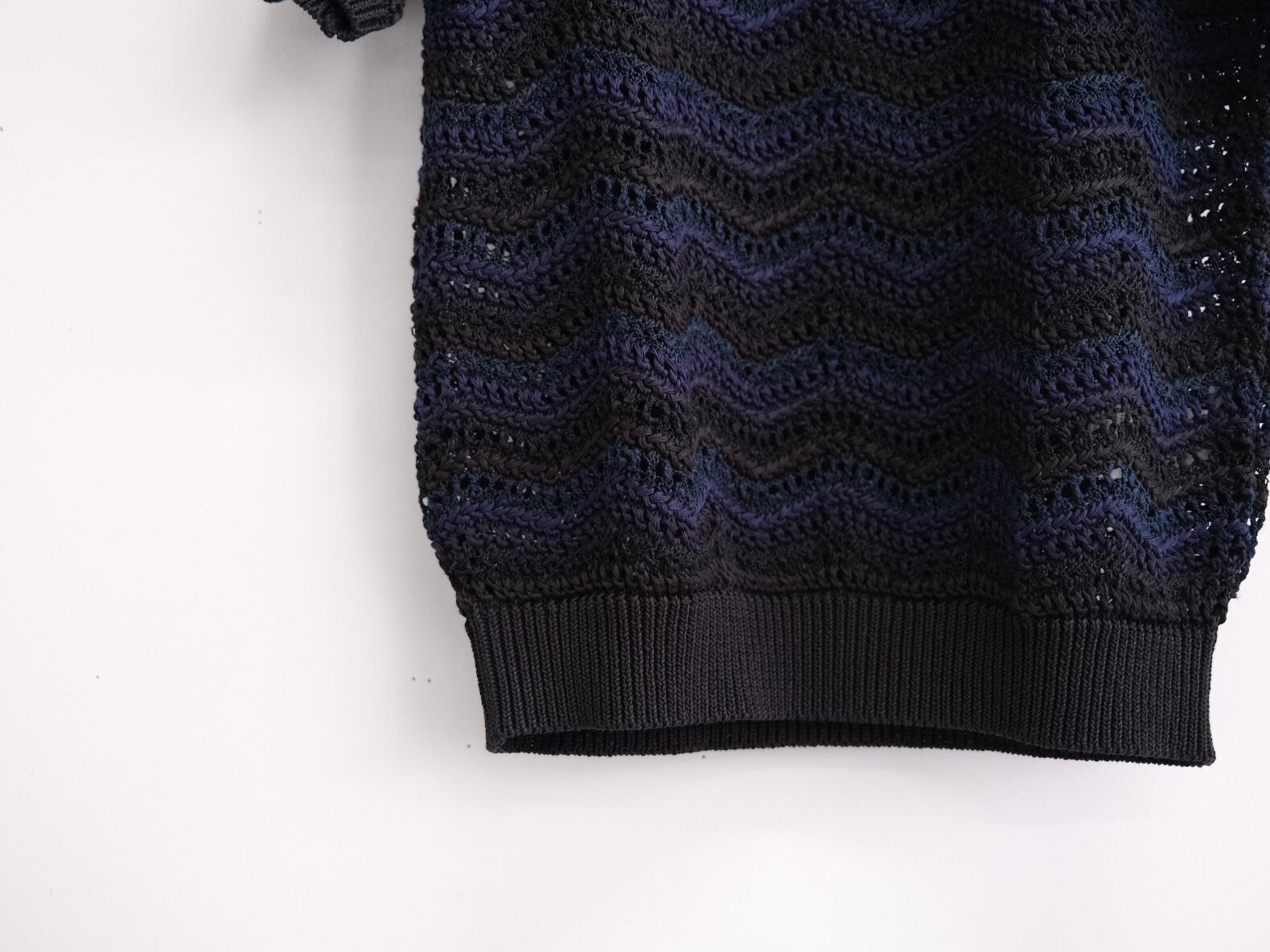 COOHEM Men's” ZIGZAG SUKASHI KNIT PULLOVER” | Lapel online store