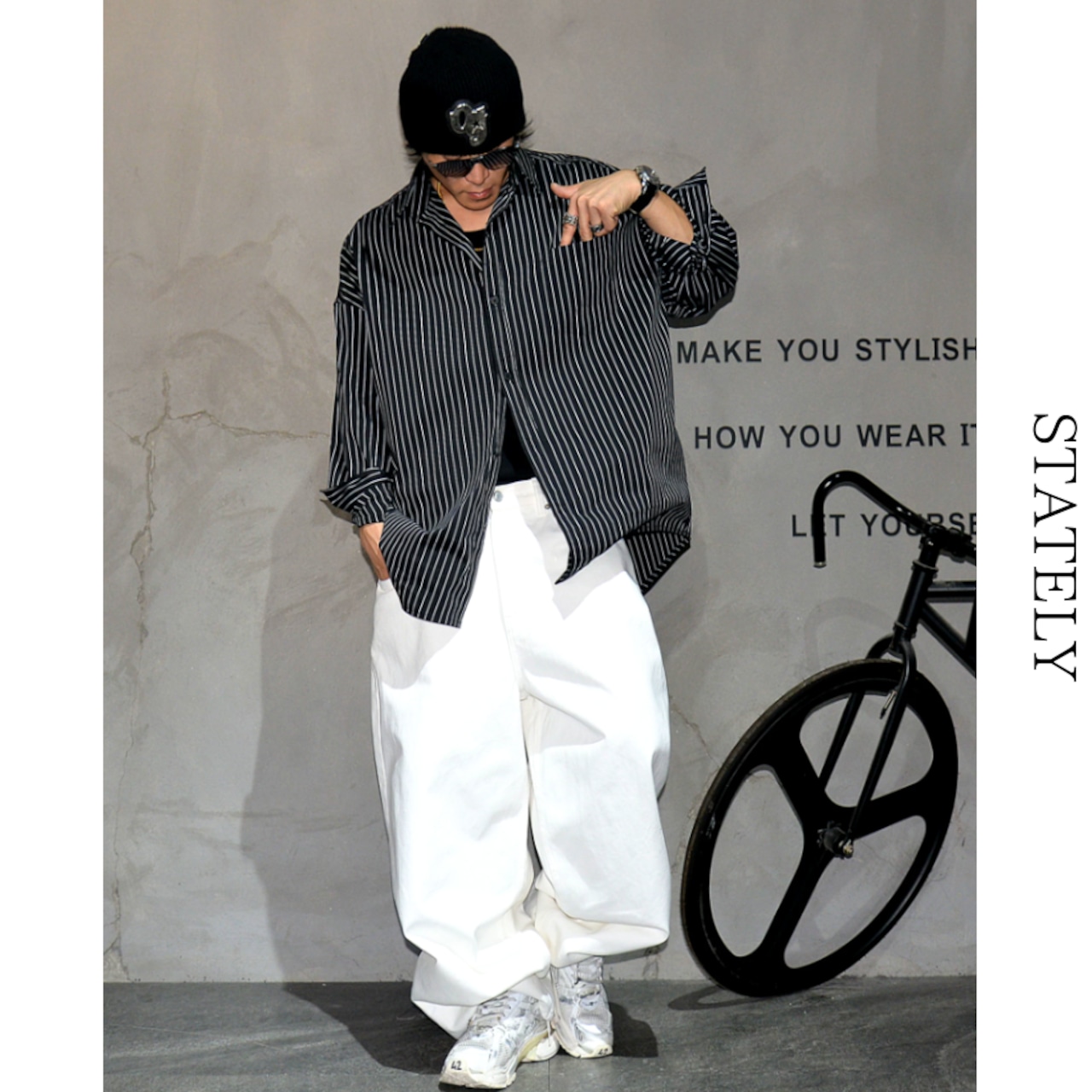 Pinstripe Flow シャツ/2color_T230・画像8