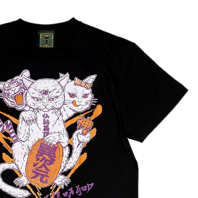 神眼芸術『Lucky cat』T-shirt