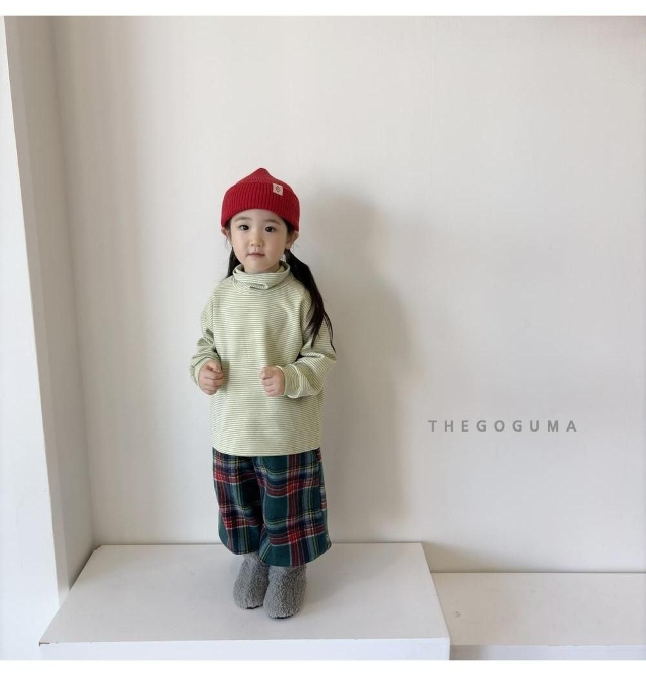 ザゴグマ / THE GOGUMA / マルチボーダーハイネックT / 韓国子供服 / ジュニア / 26winter〖取寄〗*JS~JL*