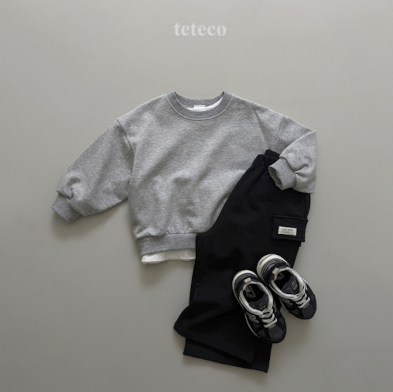 【取寄】teteco カーゴトレーニングパンツ|秋服|韓国子供服| 26/AT