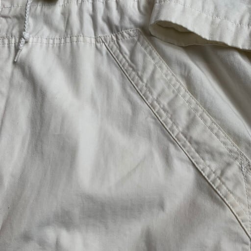 名作　J.CREWジェイクルー　ロングマウンテンパーカー　コート　コットン　白系 341565a5a0cbbb4569f3c8d356acc2