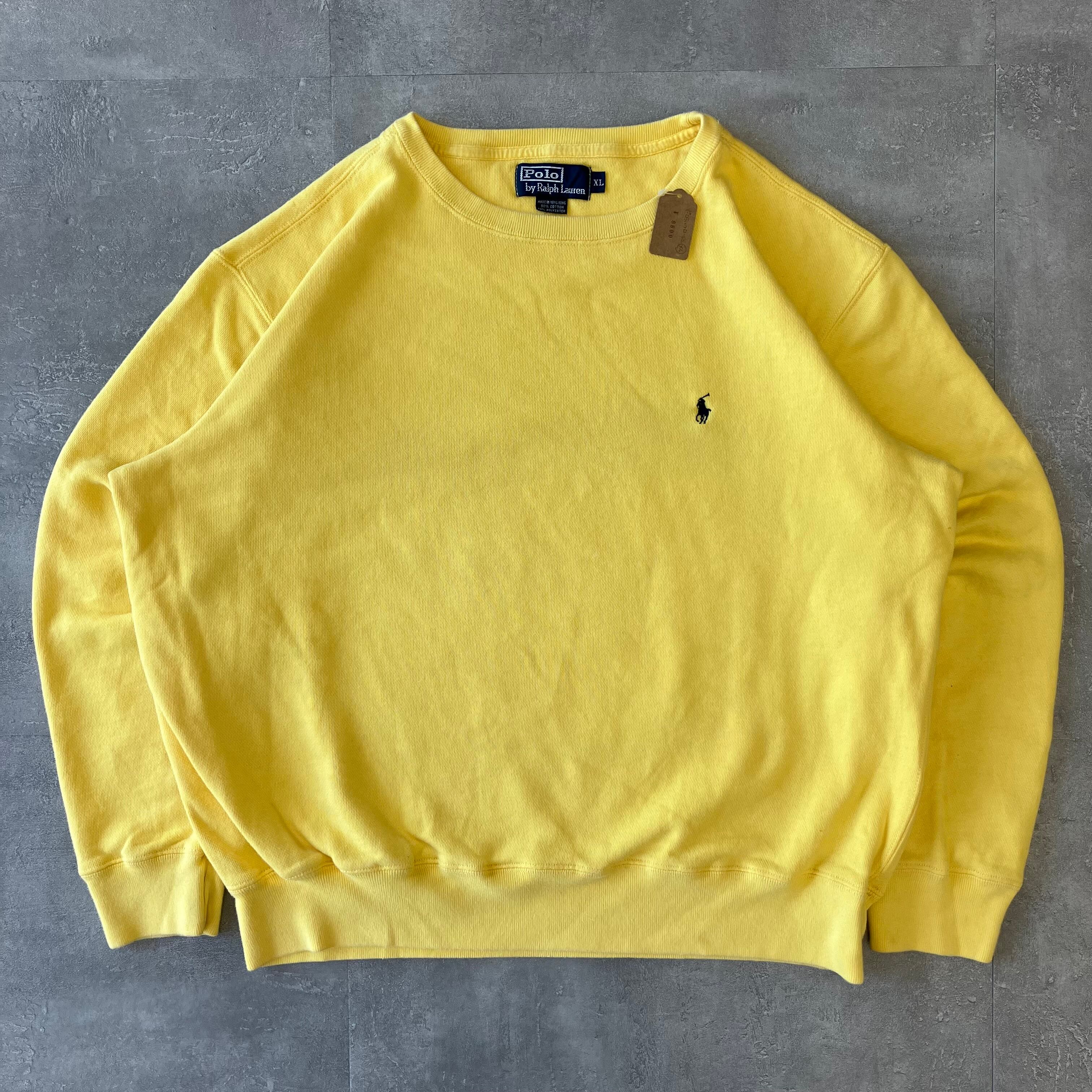 ポロラルフローレン スウェット イエロー XL ポニー No.1434