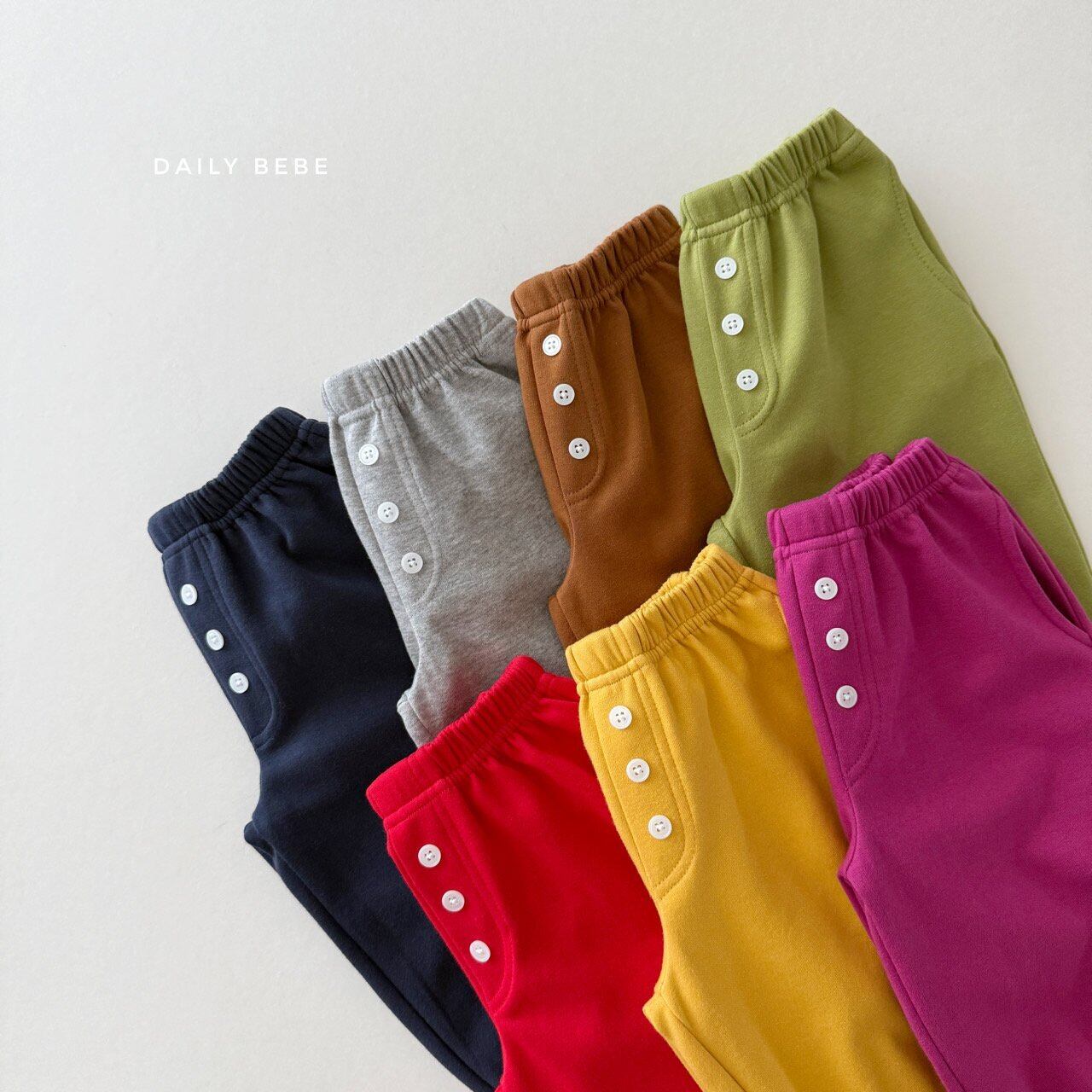 button jogger pants【DAILYBEBE】※10月中旬発送予定