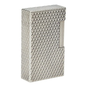 デュポン ライン1 ローラー式 着火確認済 ガス充填可 火力調整不可 ガスライター シルバー メタル メンズ Dupont 【中古】