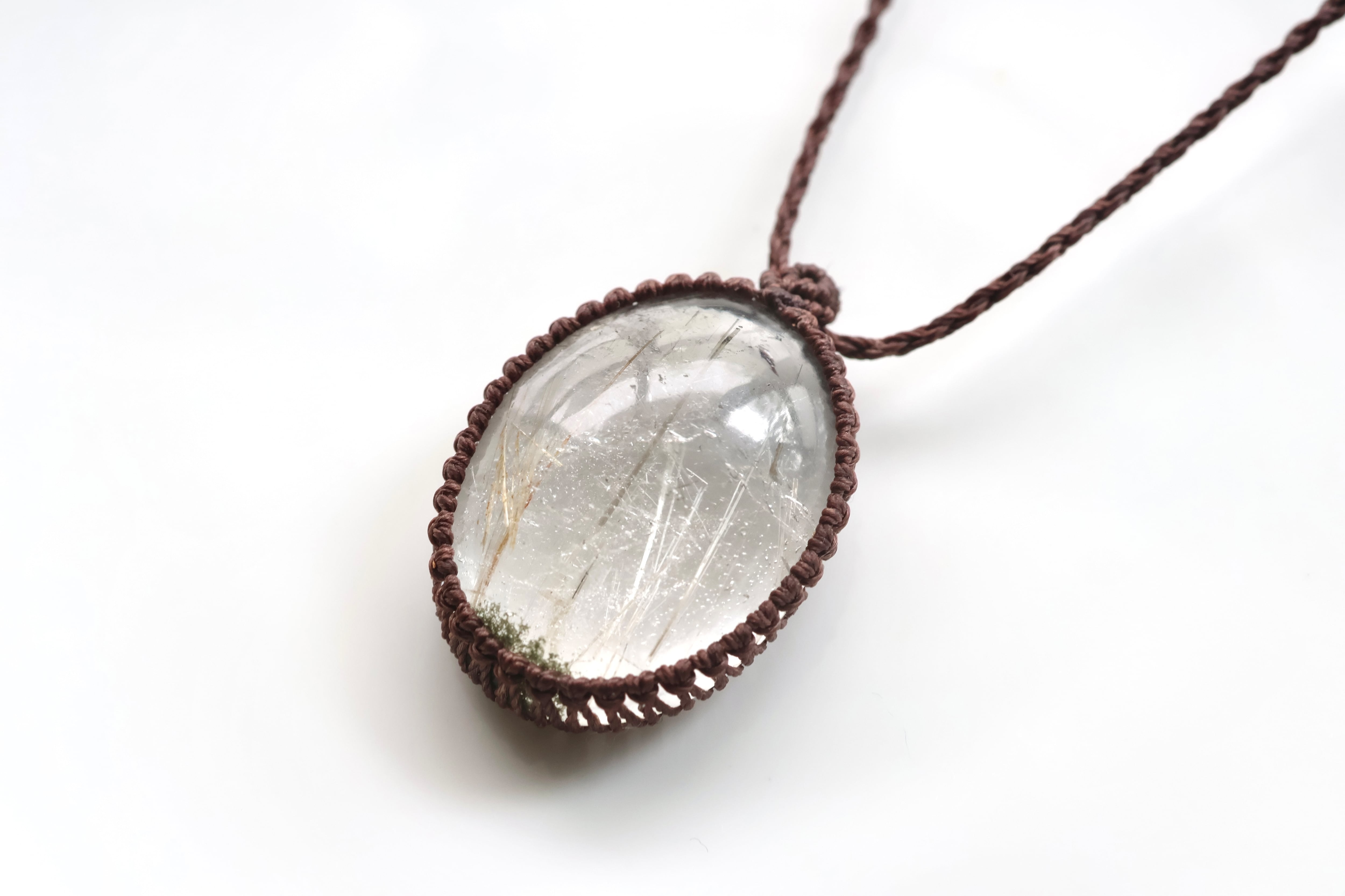 ヒマラヤ水晶ネックレス ガネーシュヒマール産