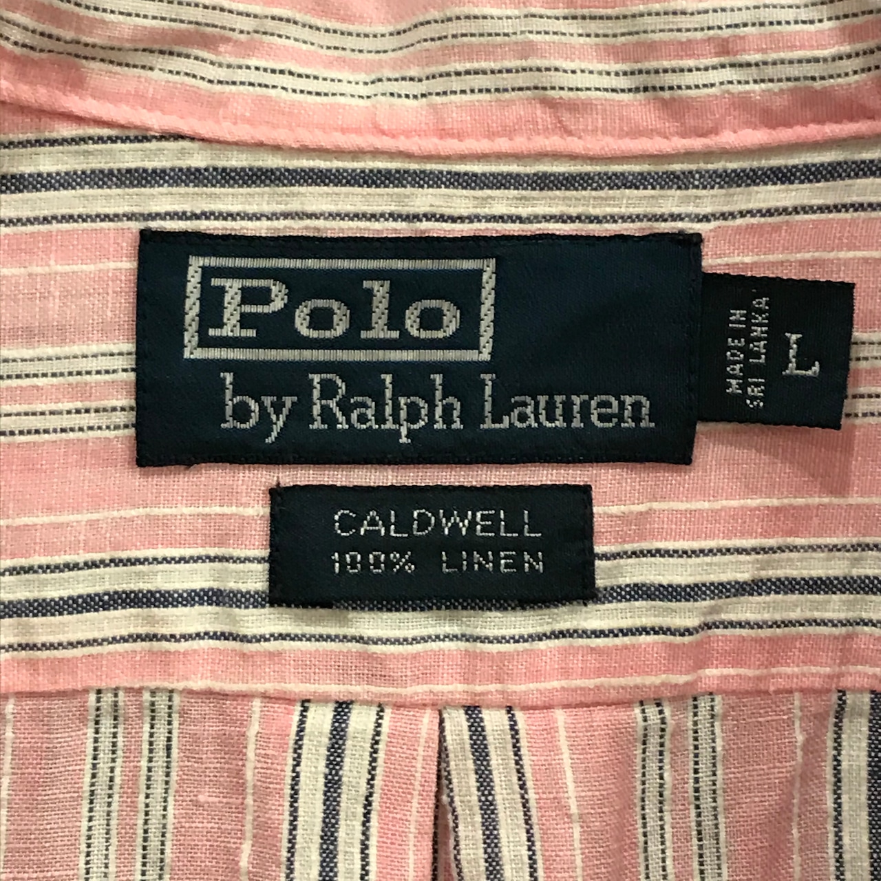 90s Polo Ralph Lauren CALDWELL Stripe Open Collar Shirts | VOSTOK