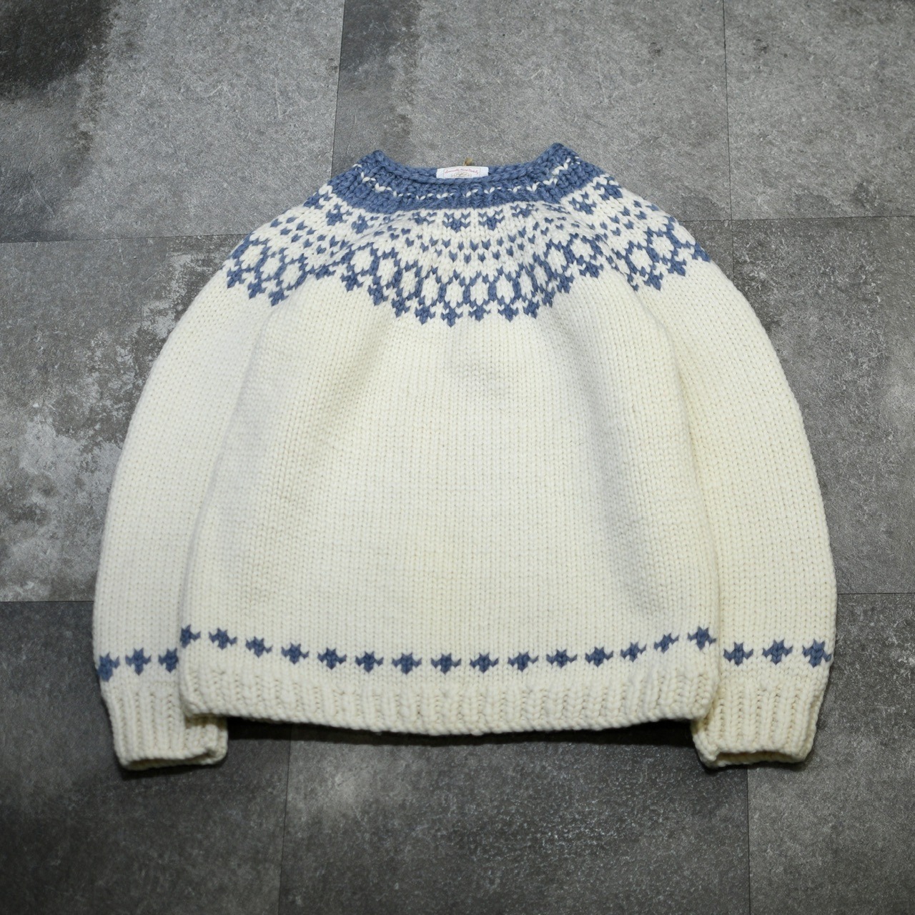 grandma hand made nordic knit