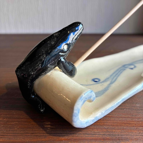波乗りザトウクジラのお香立て_A