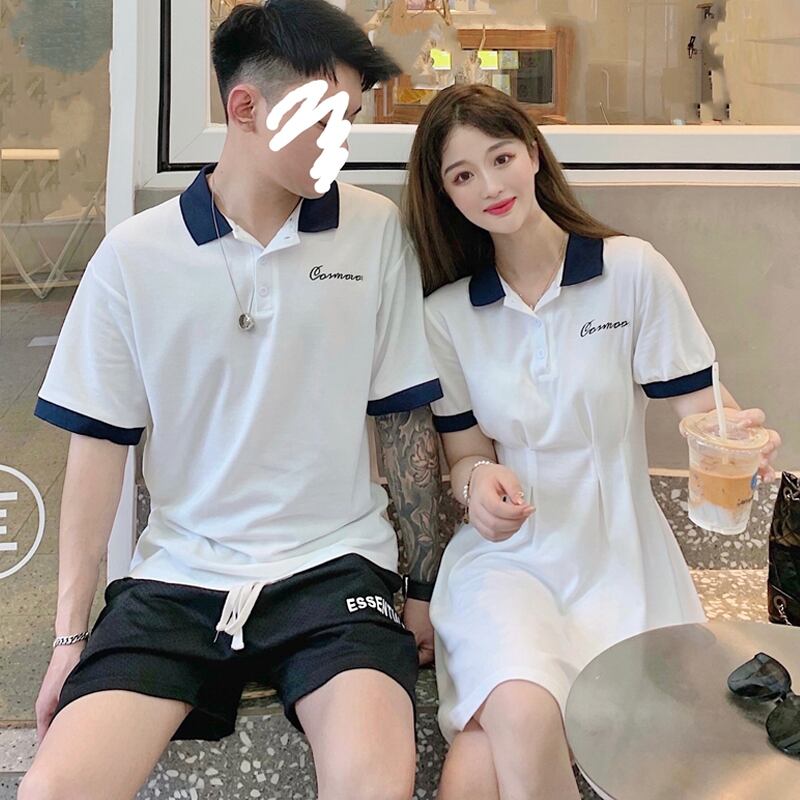 ホワイトTシャツ ドレス サマーウェストショートスカート 夏物 スーパーモール84797671639