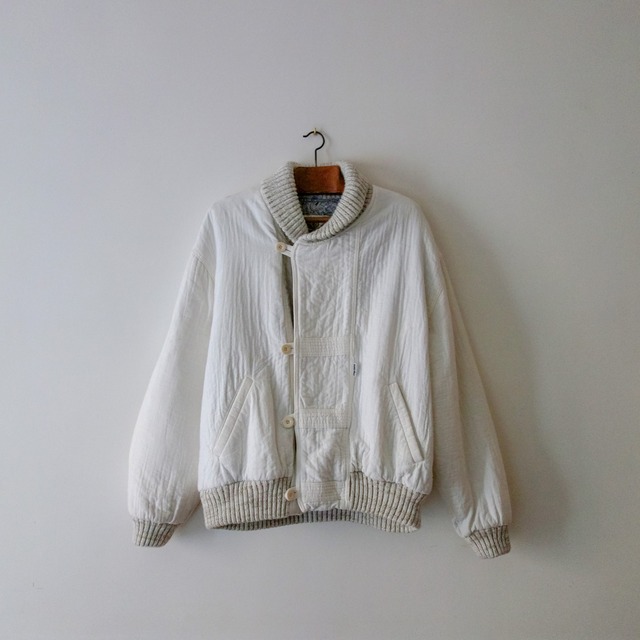 【MADE IN FRANCE】CAPLANE ホワイトボンバージャケット "BOMBER BLANC"