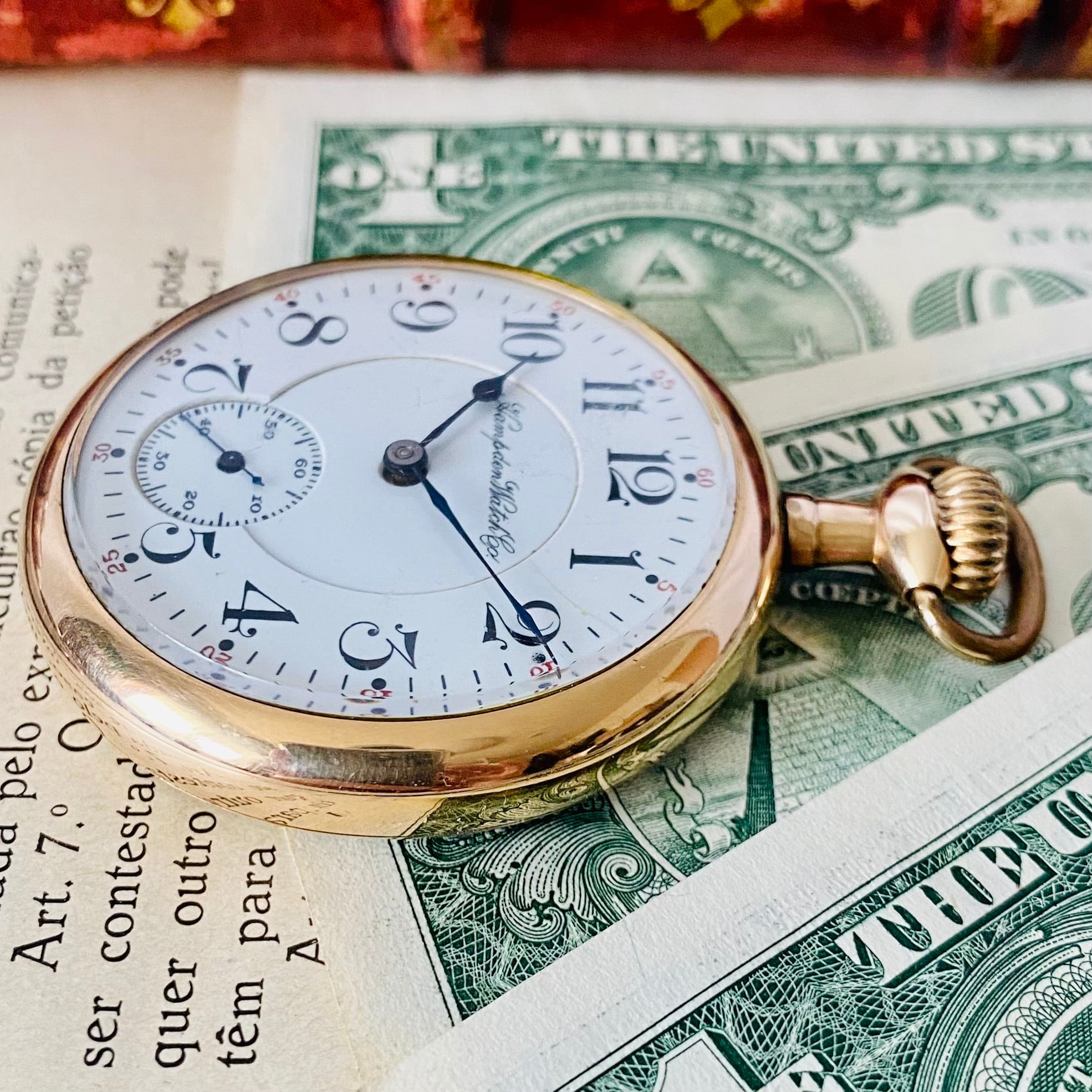 時計【高級懐中時計ハンプデン】Hnampden 1900年代 16S 美品