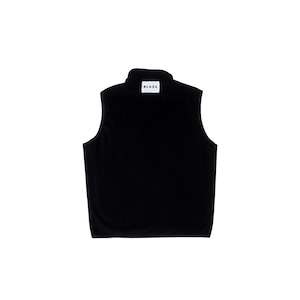 LOGO PATCH MICRO FLEECE VEST [BLACK]