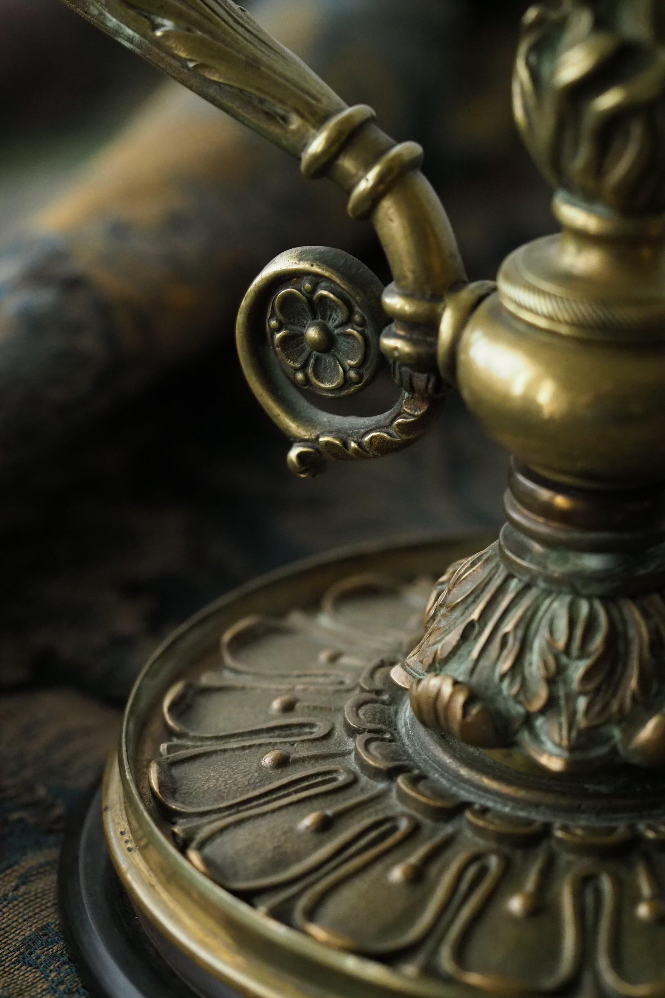 フランス ブイヨットランプ-antique french stand lamp | アンティーク