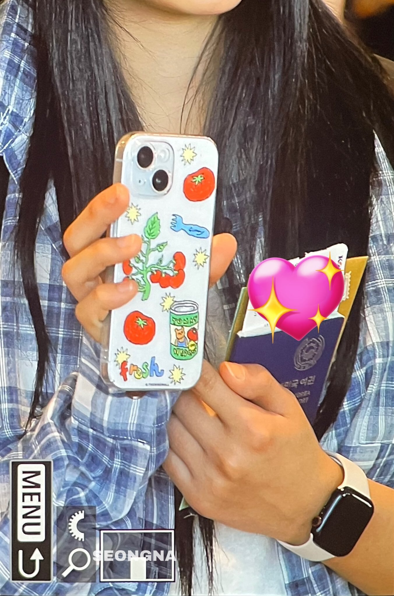 ☆New Jeans ミンジ 着用！！【THE NINE MALL】tomato drawing pattern