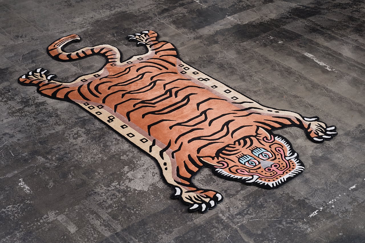 Tibetan Tiger Rug 《Lサイズ•シルク・オリジナル3・トラディショナル
