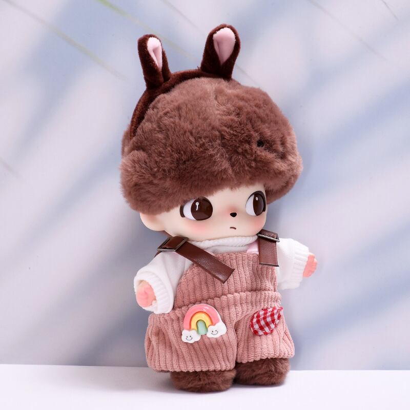 DIMOO ぬいぐるみ 2体セット DIMOO ぬいぐるみ用 ふわふわ サロペット＋ホワイトTシャツ 衣装 2点