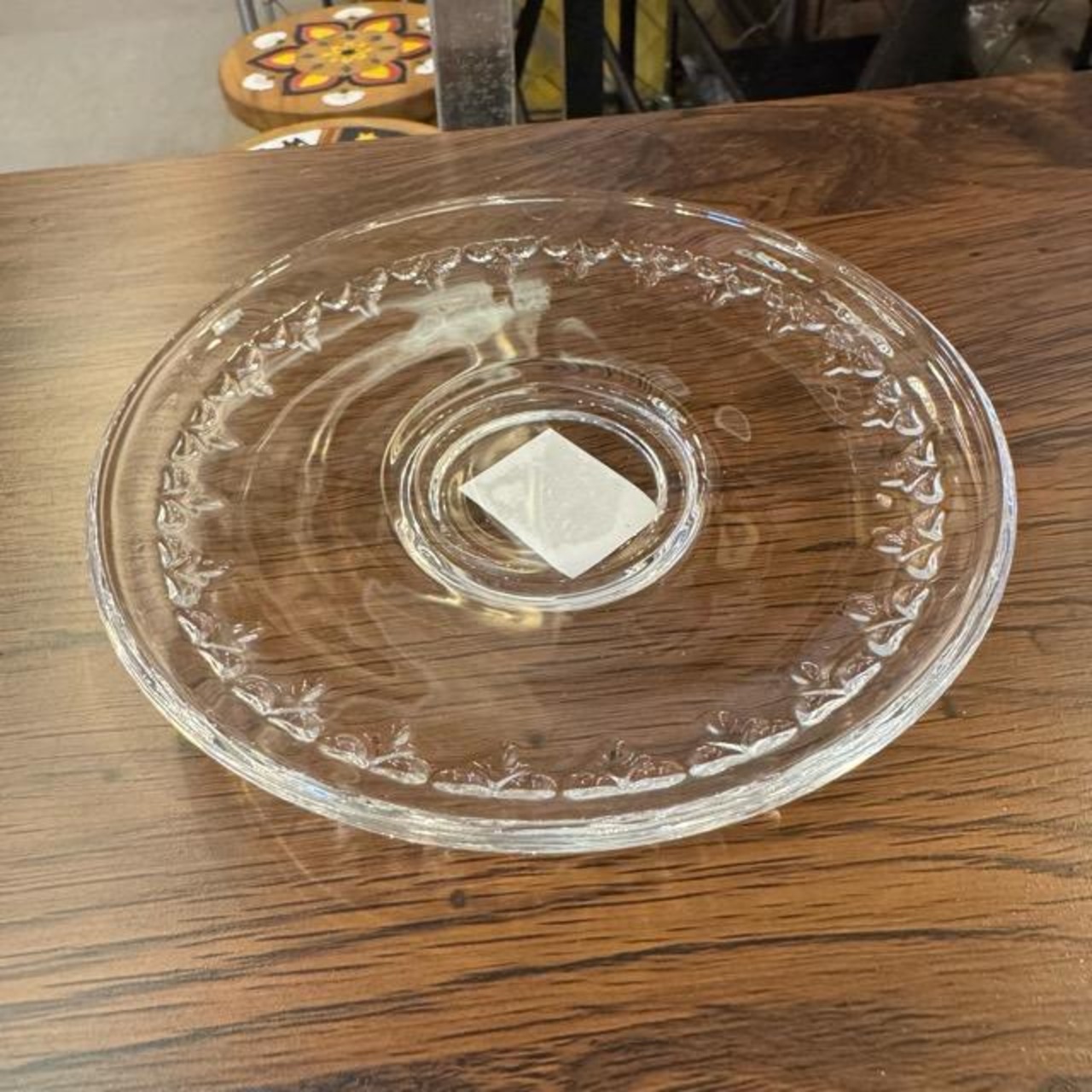 ガラス カップ & ソーサー フィオーレ クリア ソーダガラス 食器 アンティーク レトロ キッチン ダイニング 花柄装飾 海外 モーニング