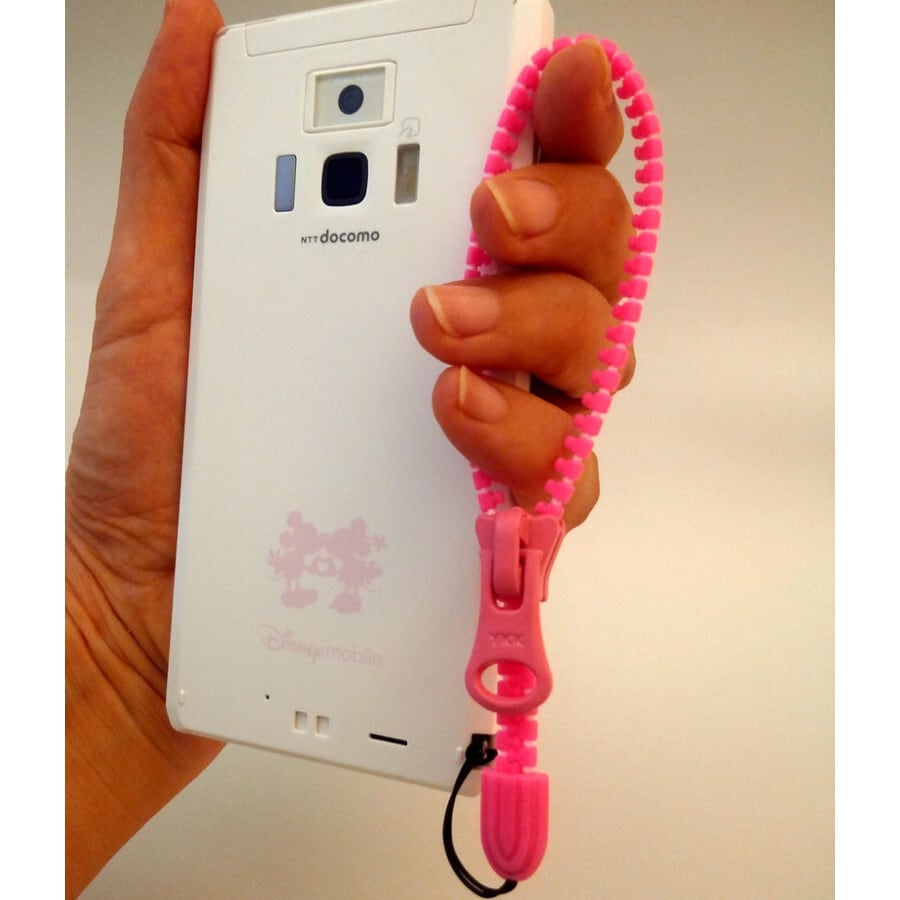 YKK 15cm 蓄光 ファスナーハンドストラップ ジッパーストラップ やや