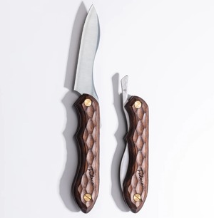 FEDECA 折畳式料理ナイフ 名栗ブラウン