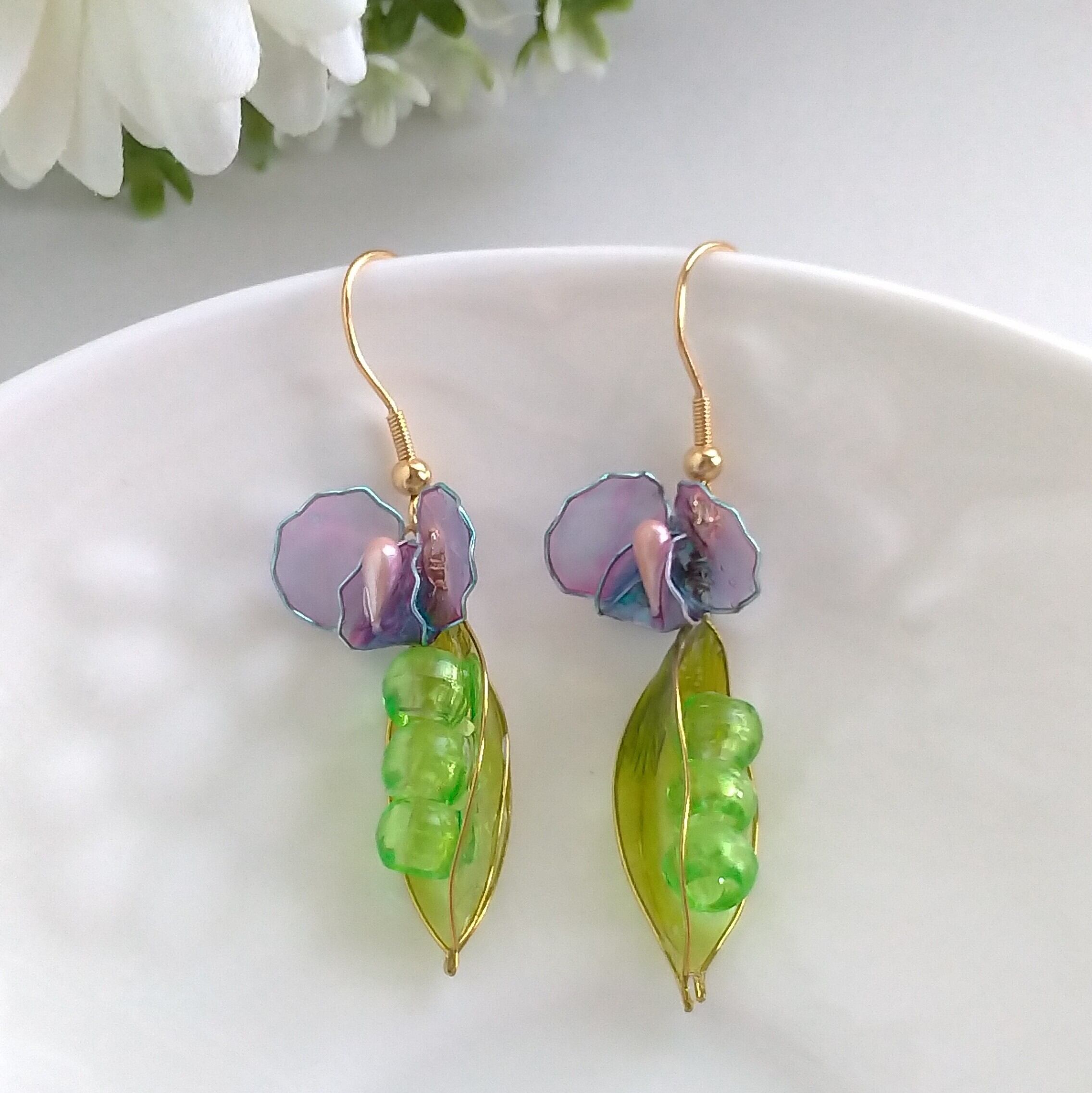 枝豆の揺れるピアス | verre