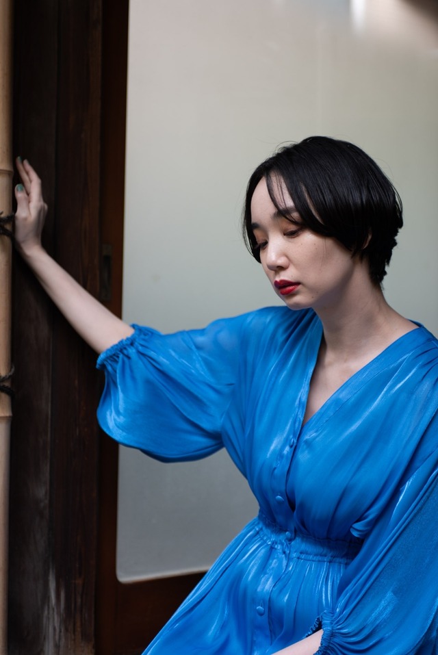 Chambray Dress　COBALT BLUE