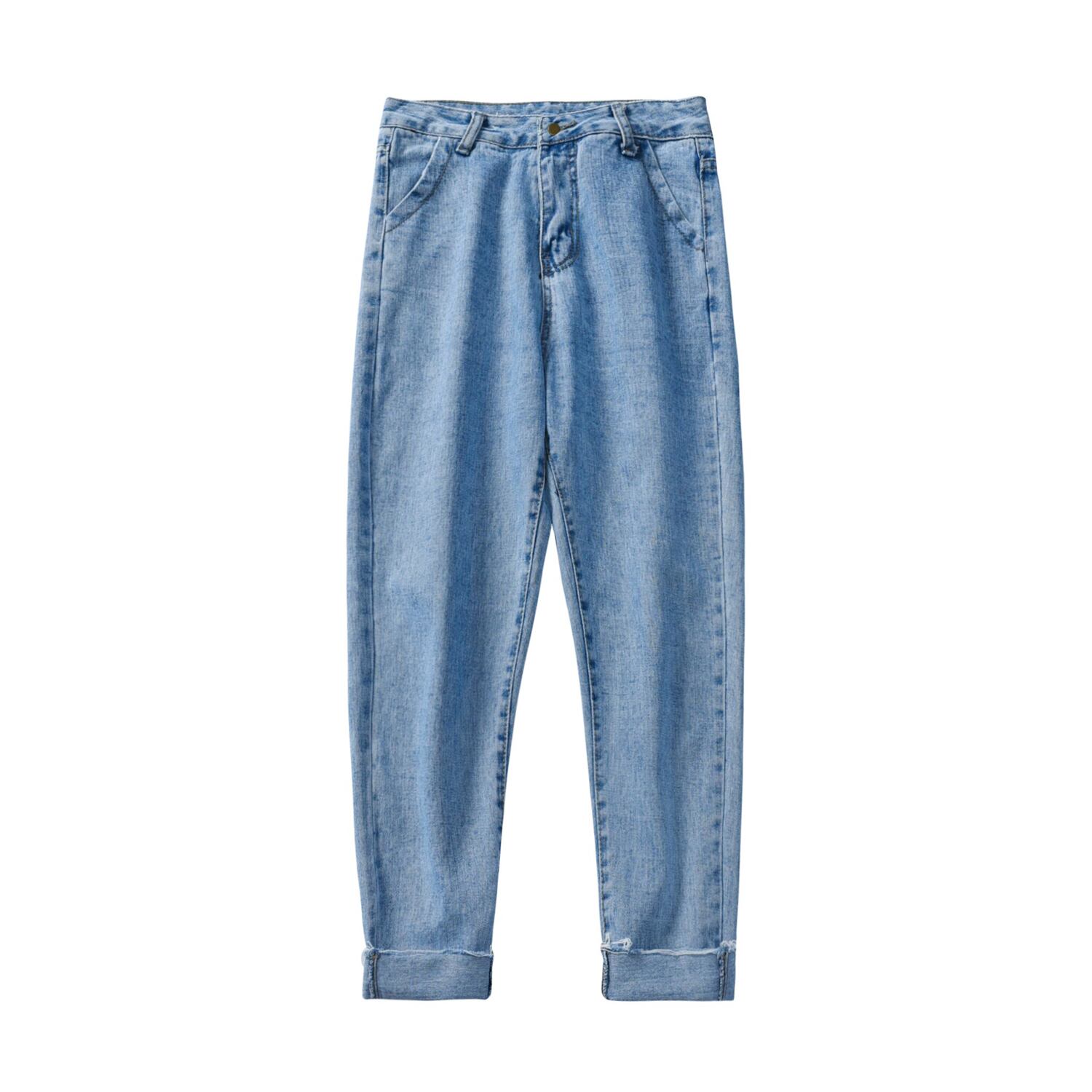 全2色 デニム パンツ ストレート カジュアル 無地 おしゃれ