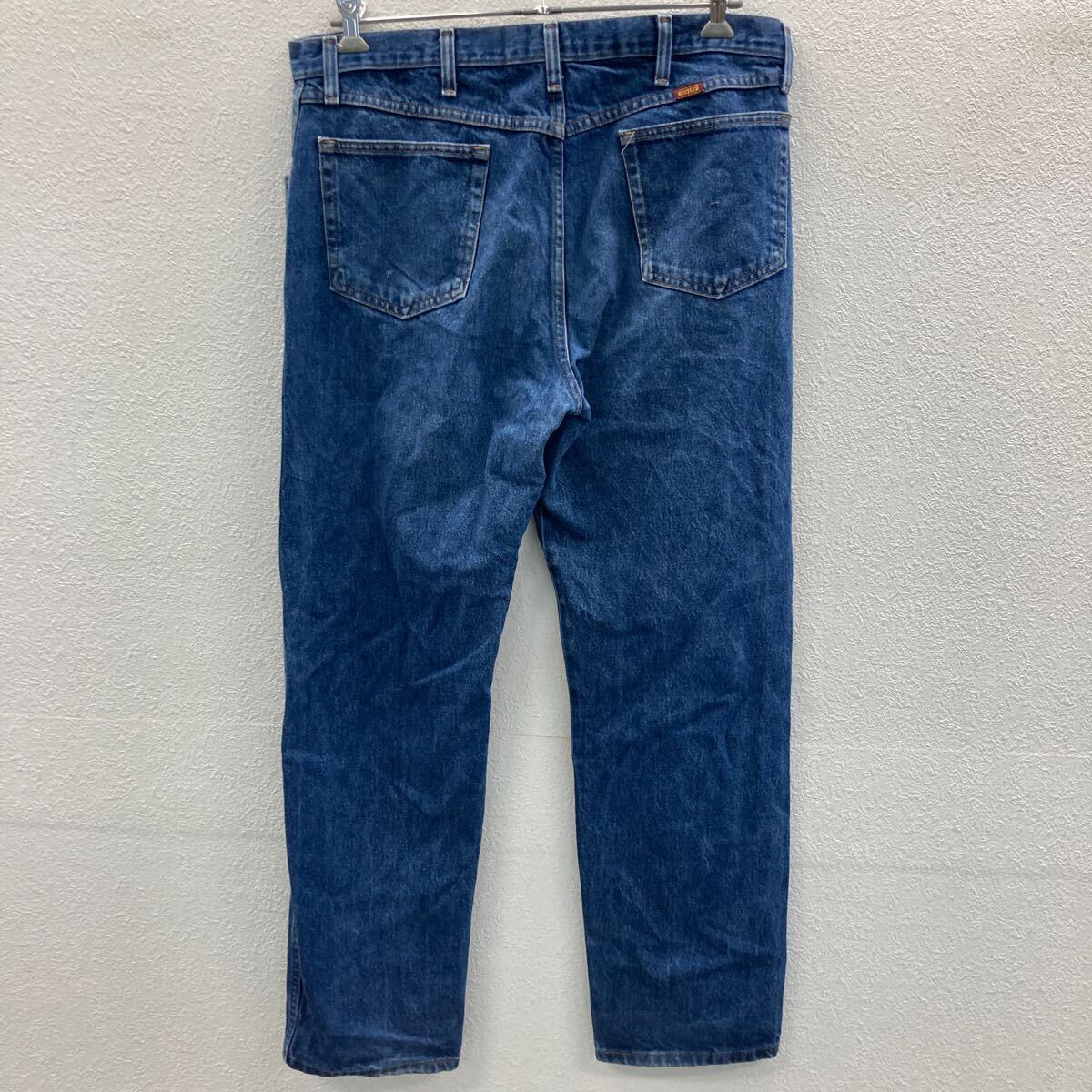 RUSTLER デニムパンツ W38 インディゴブルー ラスラー ジップアップ