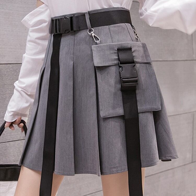 ベルトポーチ付きプリーツスカート 232 Sucrier シュクリエ お砂糖みたいに甘くてかわいい 量産型プチプラガーリー服 通販