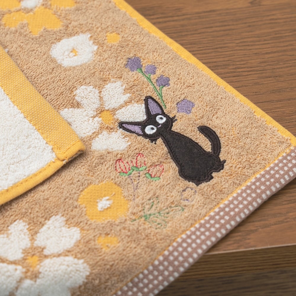 魔女の宅急便 ウォッシュタオル セピアフラワー（7355） | すすのこ