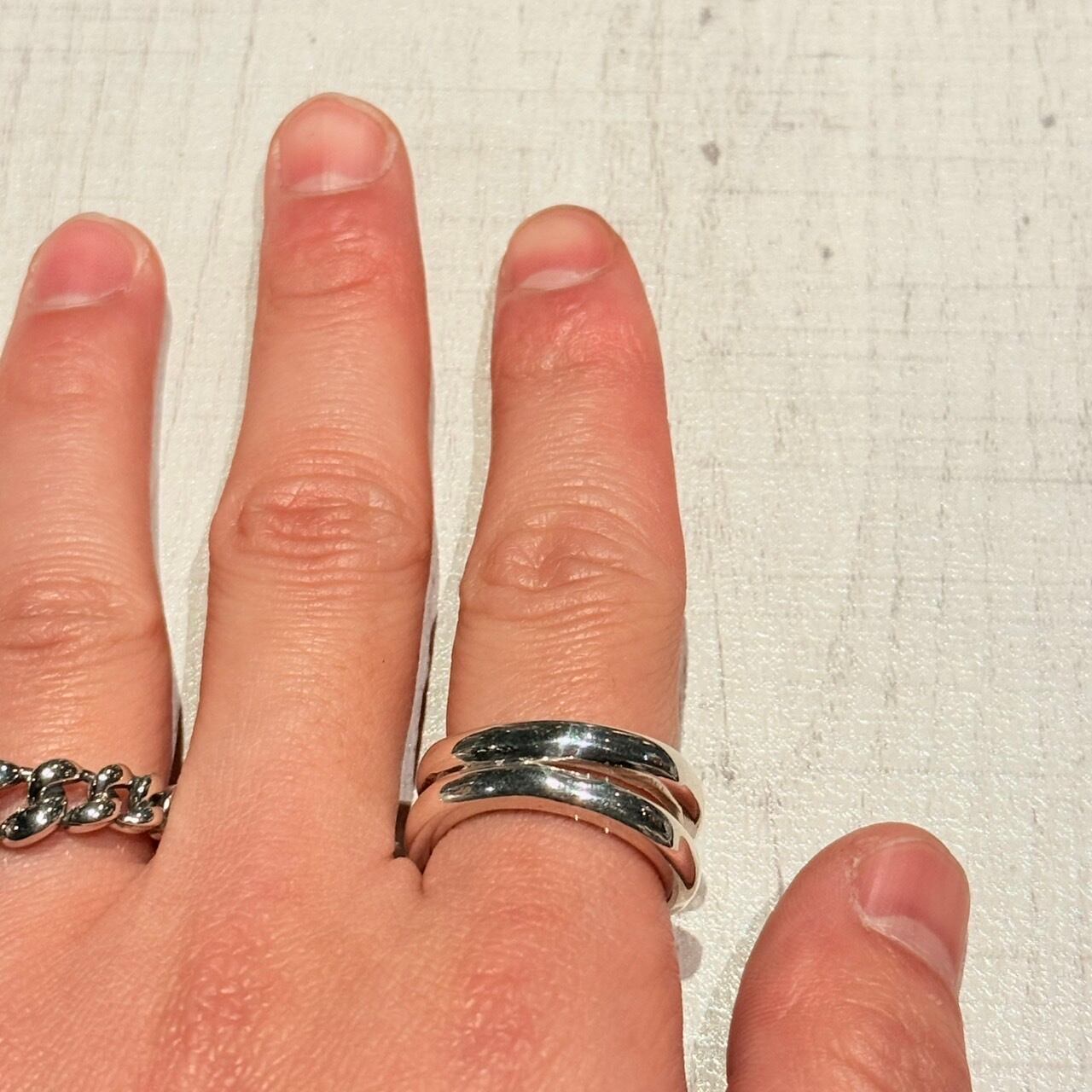 2 LINE GAP DESIGN RING-SILVER925-ラインリング 2 LINE GAP DESIGN RING-SILVER925-チェーンリング | maryland_accessories