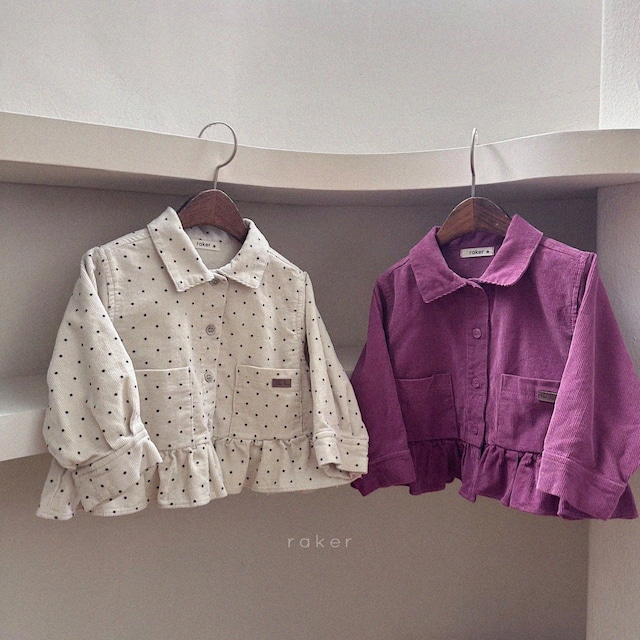 【取寄】raker|frill avant shirt (pink)|フリルアバンシャツ(ピンク)|XS-2XL|kids|26 autumn