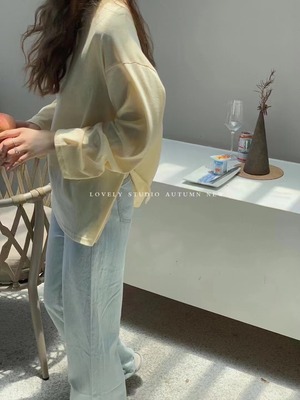 シンプルオーバーロンT   AJ2085-217