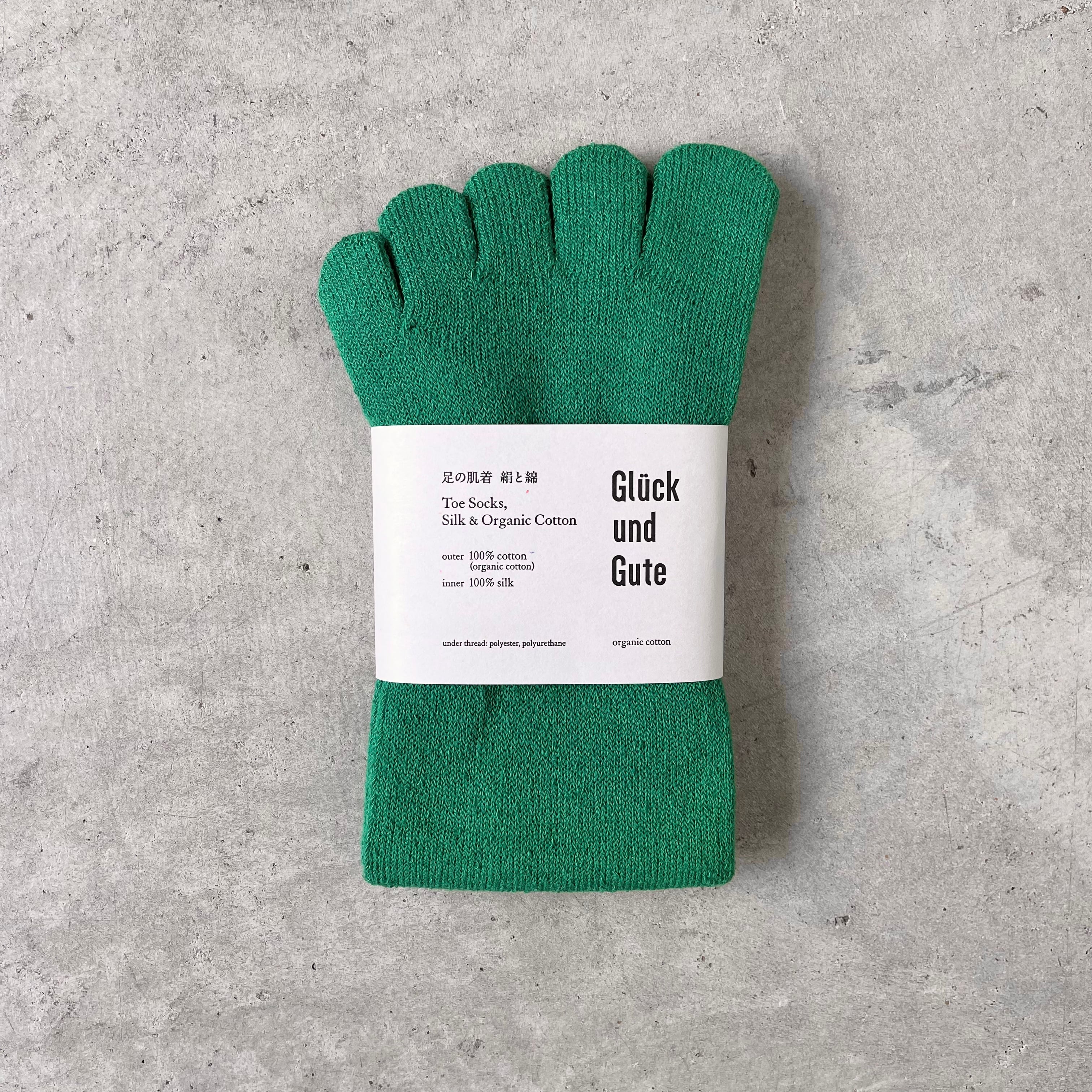 Glück und Gute / Toe socks Organic cotton&silk 【color】