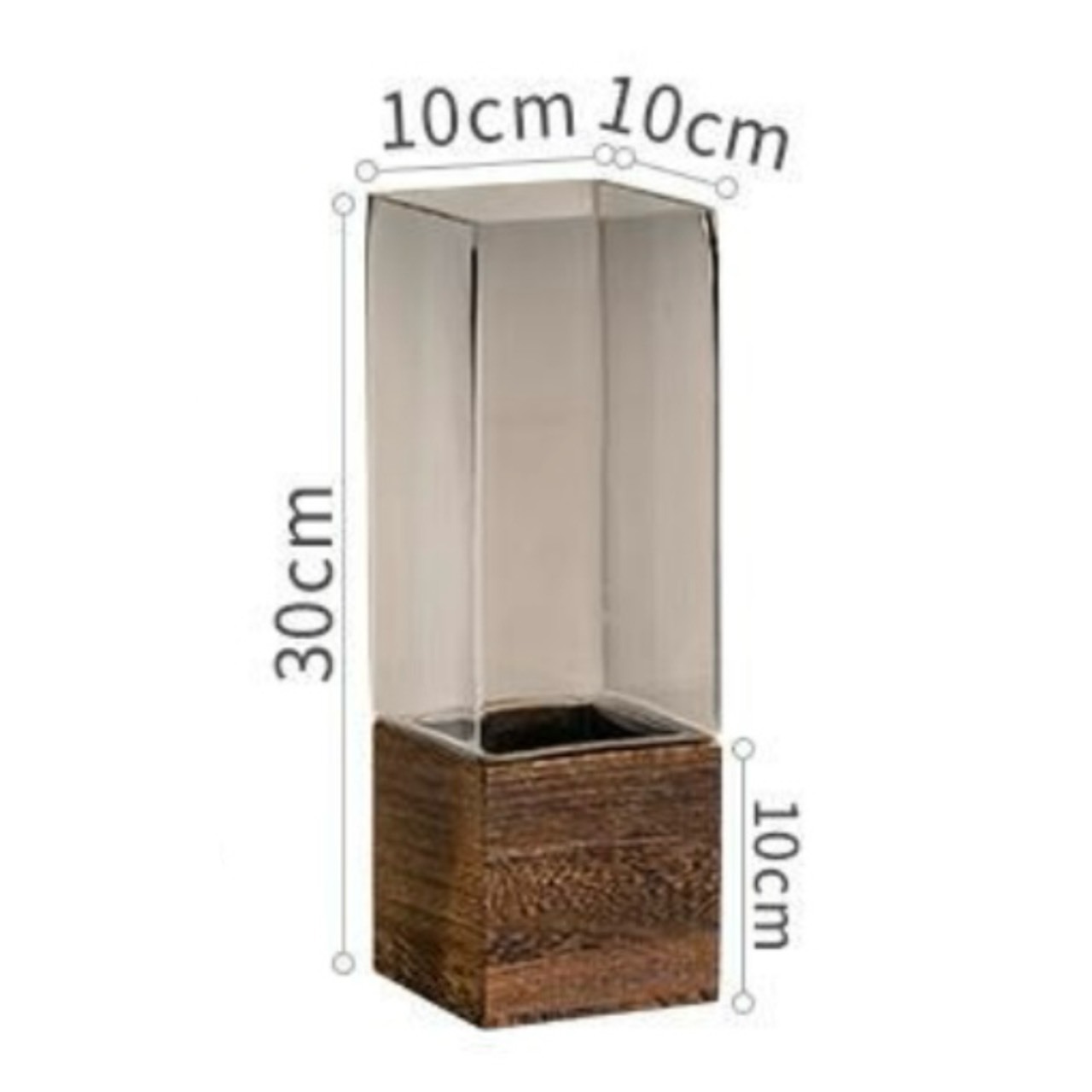 【木製 インテリア アクアリウム】ビンテージテイスト ガラス 水槽 花瓶 テラリウム リビングルーム 寝室 テレビ台 水耕栽培 フラワーアレンジメント デスクトップ 植木鉢