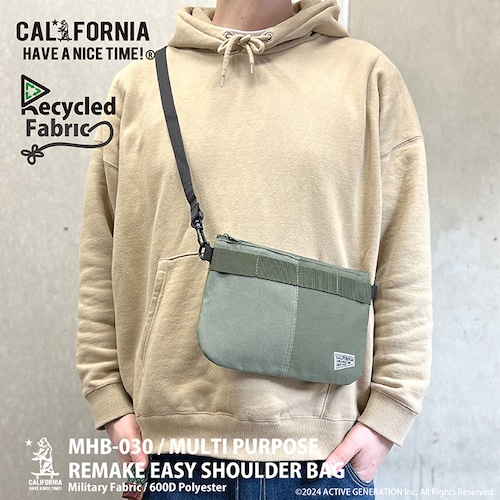 CALIFORNIA HAVE A NICE TIME! / カリフォルニアハブアナイスタイム MULTI PURPOSE REMAKE SHULDER BAG リメイクショルダーバッグ MILITARY ミリタリー ベアー レディース メンズ ブランド