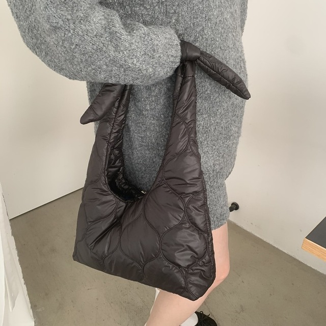 quilted hand bag　j-0307