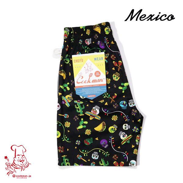 Chef Short pants Mexico シェフ ショートパンツ メキシコ UNISEX 男女兼用 Cookman クックマン イージーパンツ アメリカ