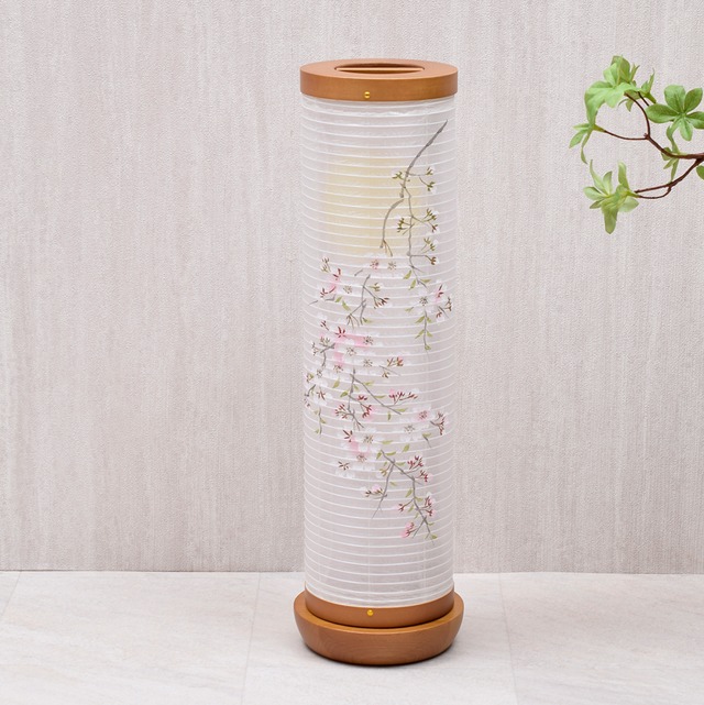盆提灯【華ごころ 4号 二重】桜｜モダン ｜おしゃれ｜ コンパクト｜ 岐阜提灯