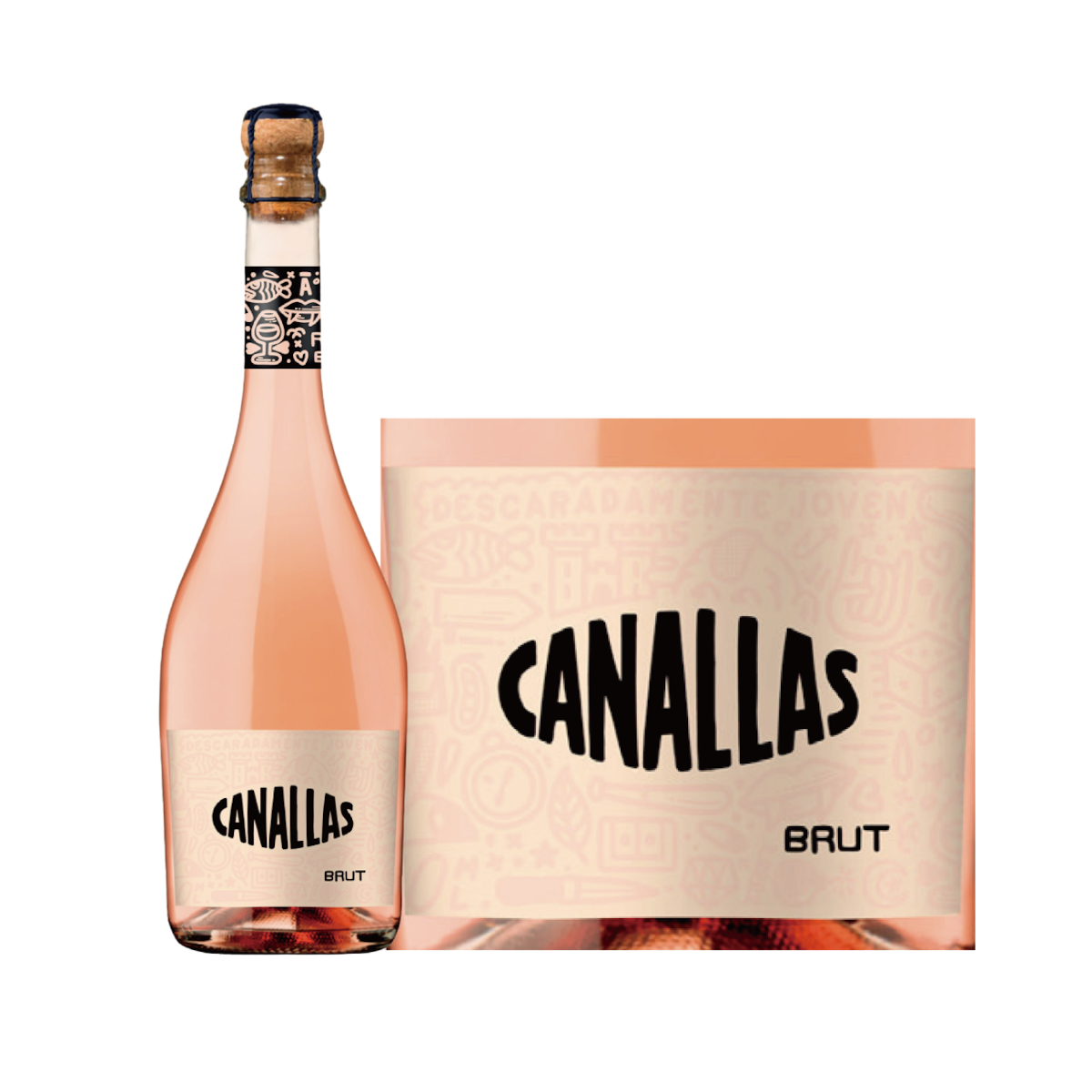 カナジャス・ロサード・エスプモーソ -Canallas Rosado Espumoso
