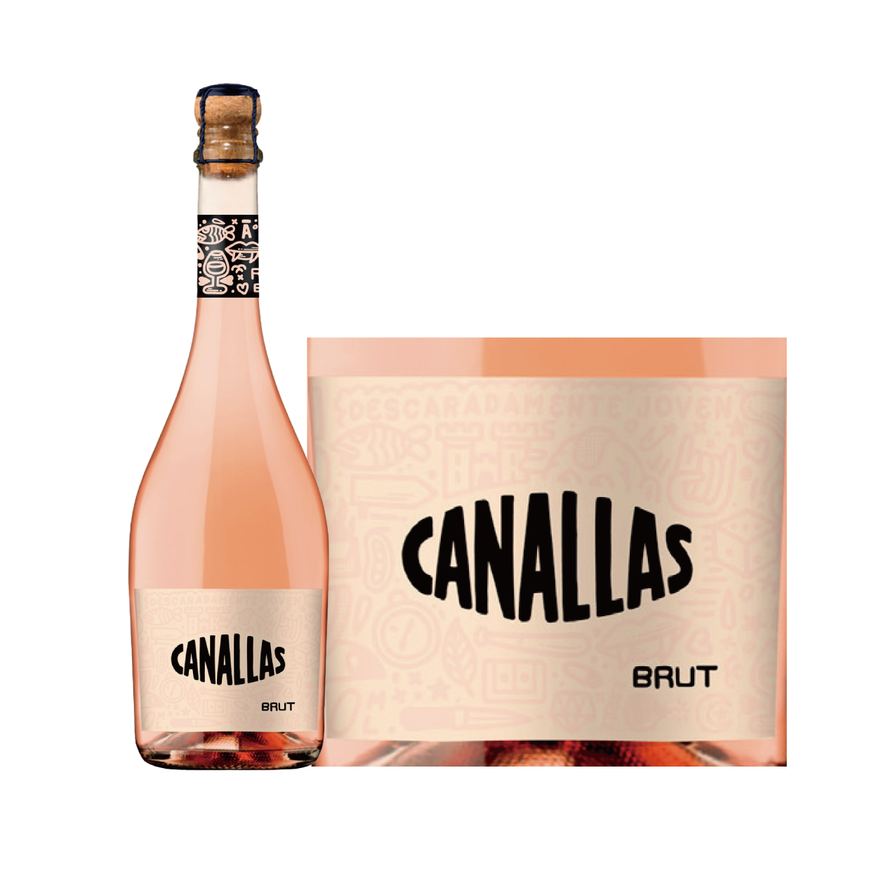 カナジャス・ロサード・エスプモーソ -Canallas Rosado Espumoso-