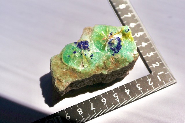 ブルーアラゴナイト / アズライト　Aragonite with Azurite ②