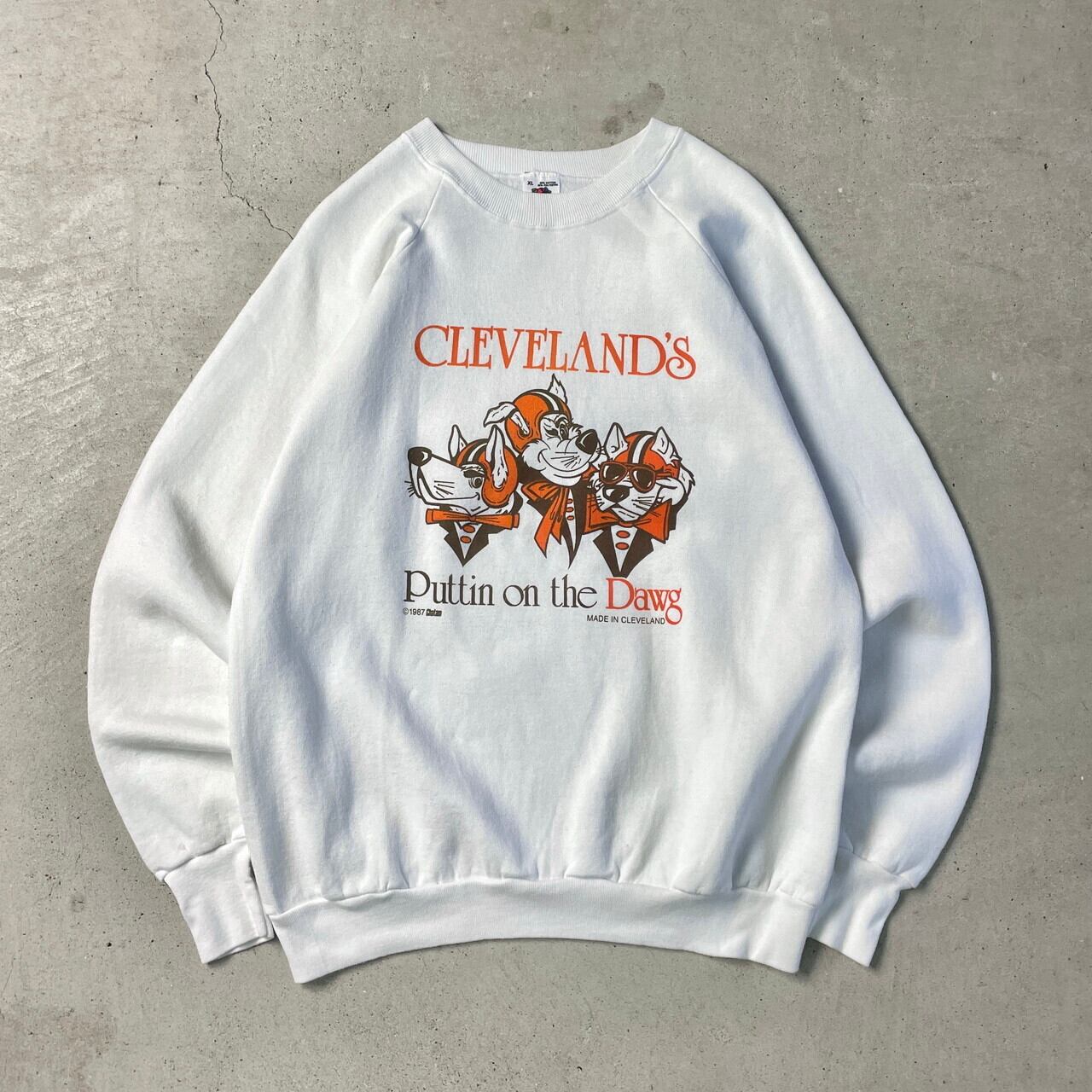80s デッドストック ヴィンテージ スウェット グッドプリント ブラック 