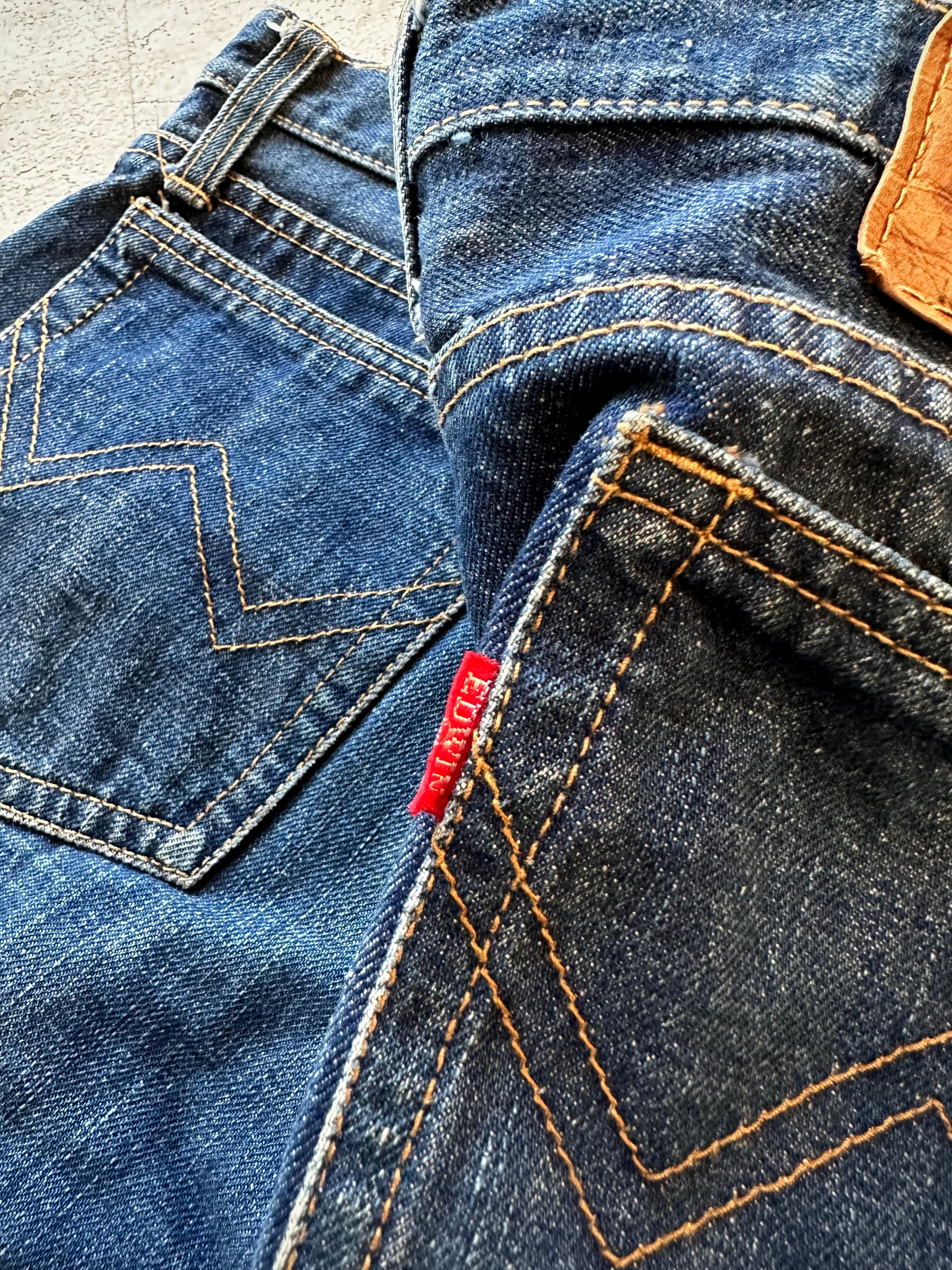 60s “ EDWIN ” 1001-BT 5PKT SELVAGE DENIM STRAIGHT OLD VINTAGE 初期