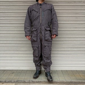 希少 50s 米軍実物 USAF フライトスーツ ヴィンテージ Coverall Flying Intermediate Type MD-3A ブラック 後染め パイロット ツナギ L